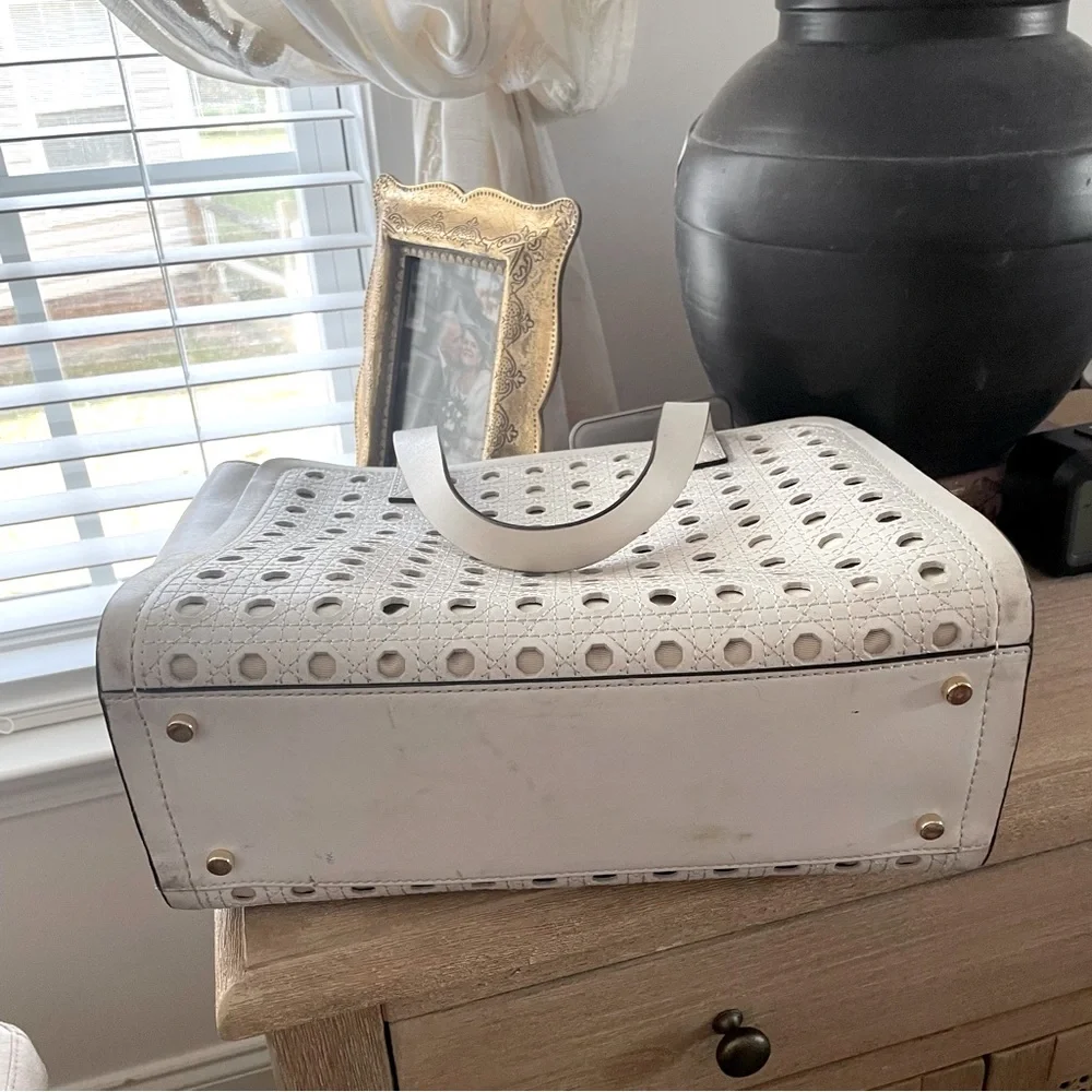 Kate Spade New York Patio Place Kimmie Fresh White Leather Tote Bag